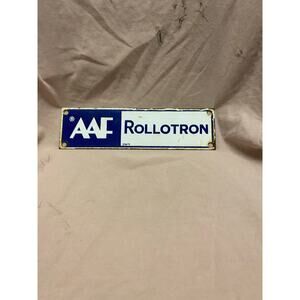 AAF Rollotron Metal Sign